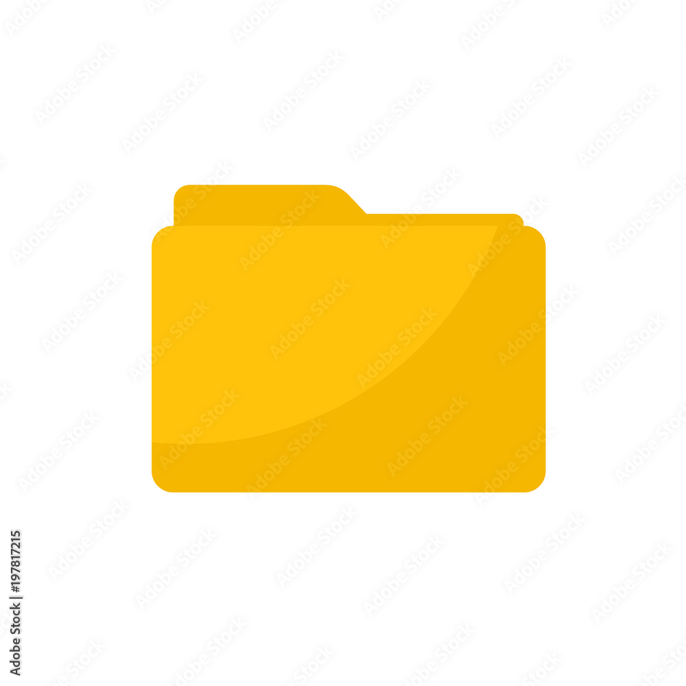 Simple Flat minimalist blank folder icon