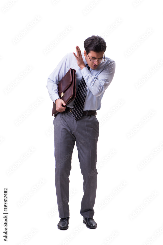 Businessman isolated on the white background Businessman isolated on the white background