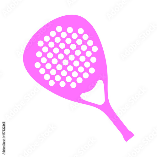 Pink padel racket