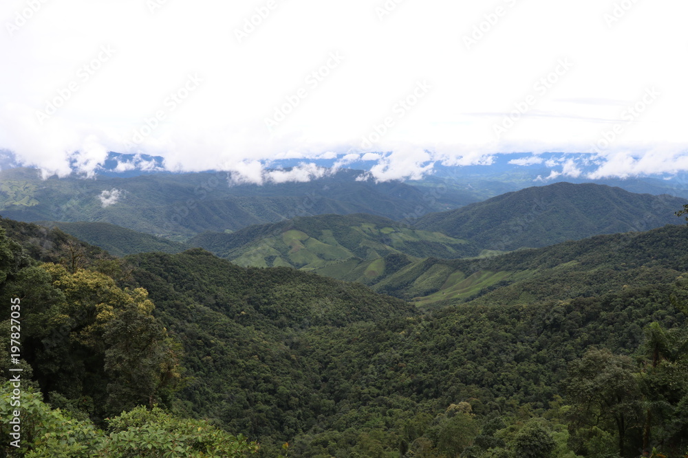 Fototapeta premium Mountains and fog