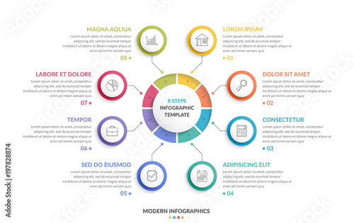 Circle Infographics - Eight Elements