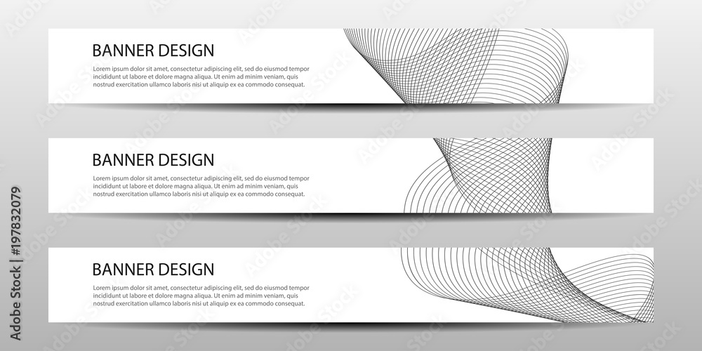 Abstract vector banners with bright geometric background annual report design templates future Poster template design.