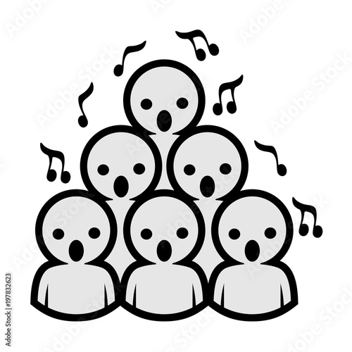 voice choir icon design