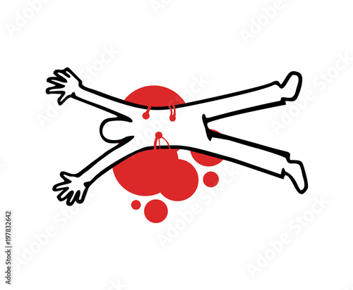 design of crime illustration
