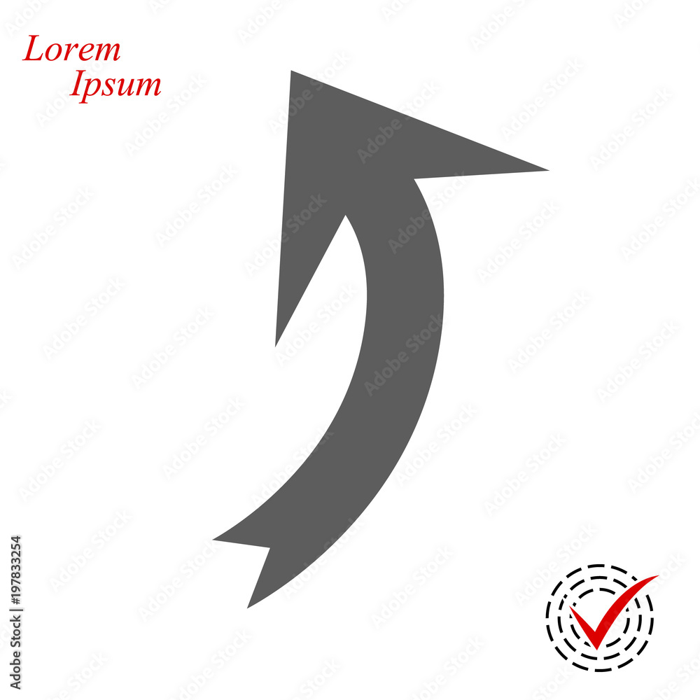 Arrow Icon in trendy flat style isolated on grey background. Arrow symbol for your web site design, logo, app, UI. Vector illustration, EPS10 Arrow Icon in trendy flat style isolated on grey background. Arrow symbol for your web site design, logo, app, UI. Vector illustration, EPS10
