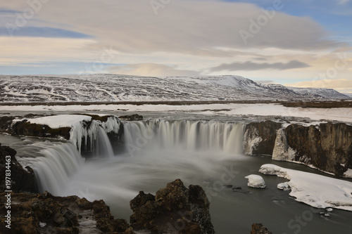 La gran cascada de Godafoss Islandia 