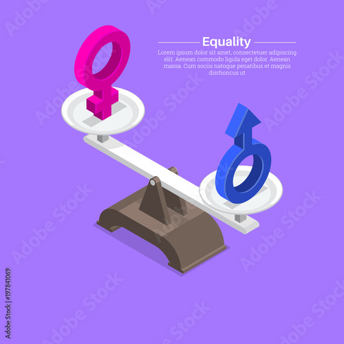 Gender signs on scales