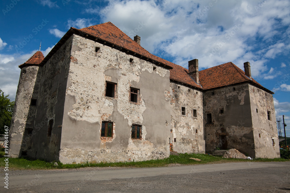 The Castle of Saint Miklos is built at the turn of the 14th and 15th centuries, Transcarpathian region
