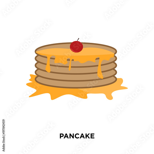 pancake icon isolated on white background for your web, mobile and app design