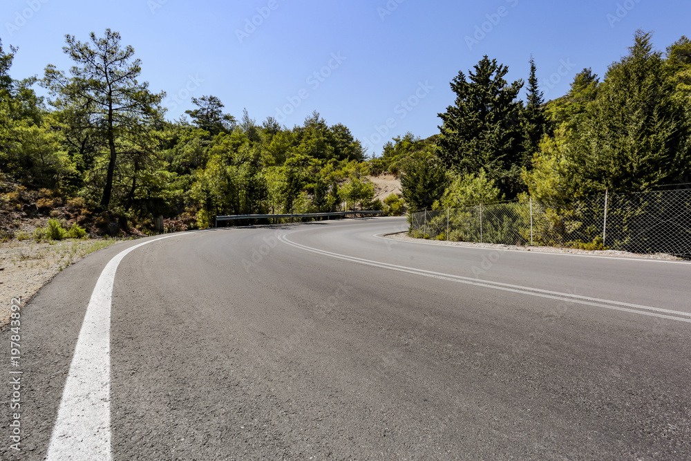 summer road and free space for your decoration. summer road and free space for your decoration.