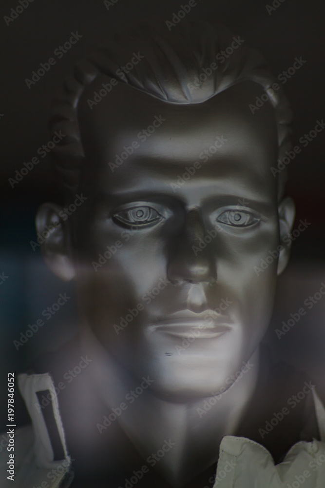 Mannequin in sunlight reflection Mannequin in sunlight reflection