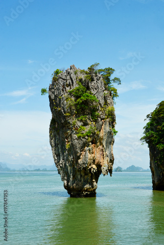 James Bond Island or Thai name is Ko Tapu in Phang Nga Bay Thailand