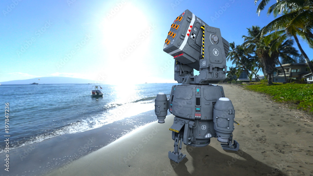 Obraz premium レーザー兵器