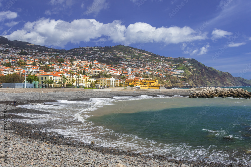 Landscape of Funchal, the capital city of Madeira