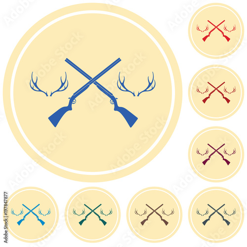 Hunting club logo icon