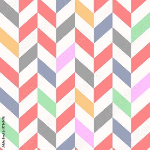 colorful Seamless chevron pattern, beautiful vector illustration Eps10