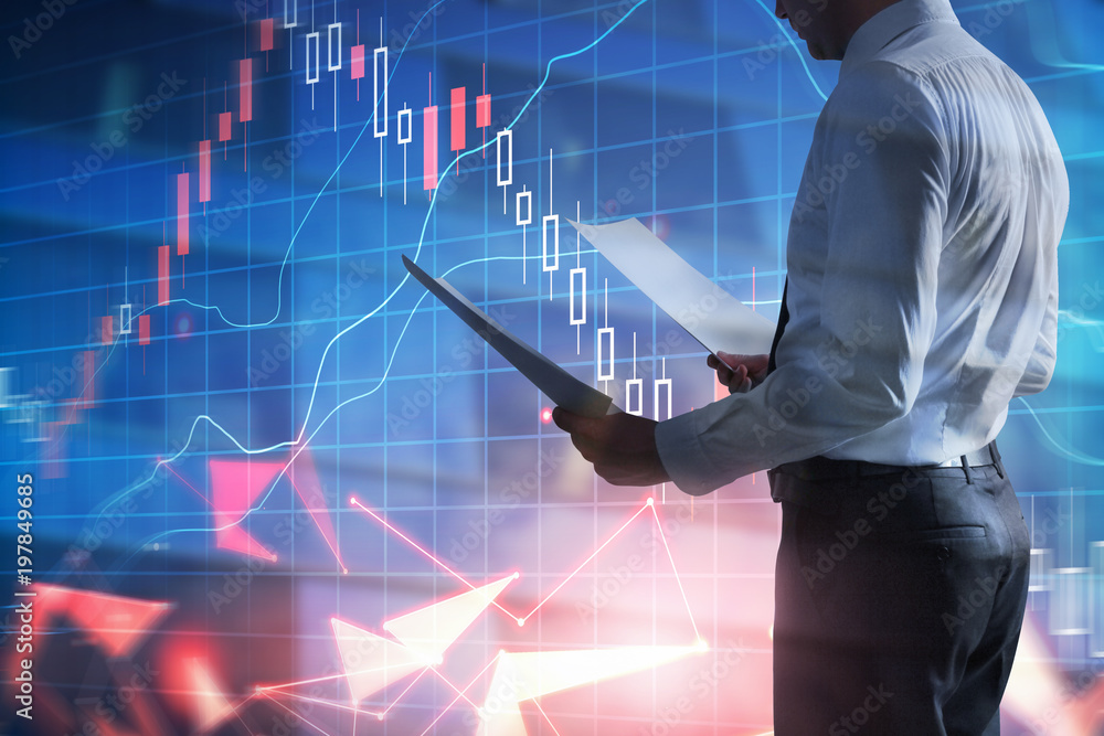 Banking and market concept Banking and market concept
