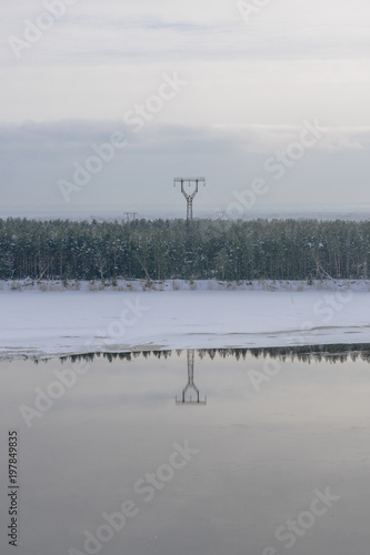  Power transmission line in the north of Russia