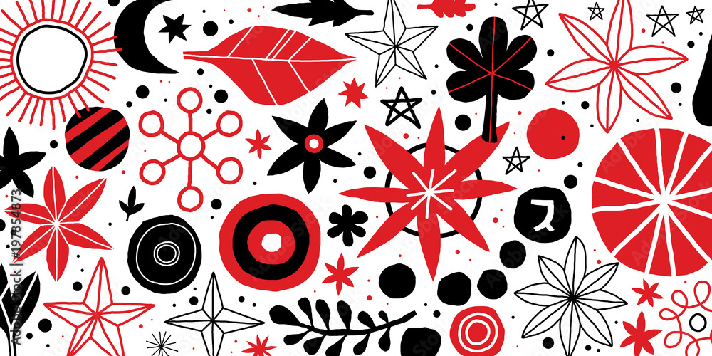 Creative template with flowers and abstract hand drawn elements. Useful for advertising, graphic design, invitations, cards and posters. Creative template with flowers and abstract hand drawn elements. Useful for advertising, graphic design, invitations, cards and posters.