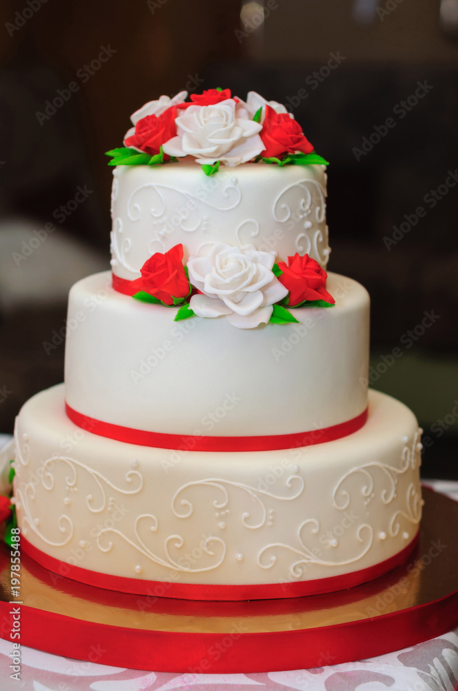 decorated table with sweets, chocolate, cream, juice, compote, jelly, condensed milk, cake, bise, sweets at a wedding party decorated table with sweets, chocolate, cream, juice, compote, jelly, condensed milk, cake, bise, sweets at a wedding party