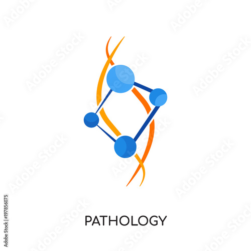 pathology logo isolated on white background for your web, mobile and app design
