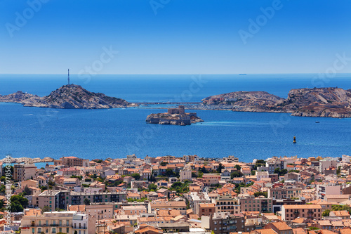 Marseille and If castle at Frioul archipelago © Sergey Novikov
