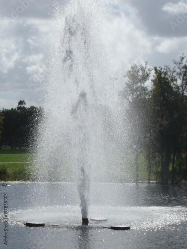 Water fountain in a park