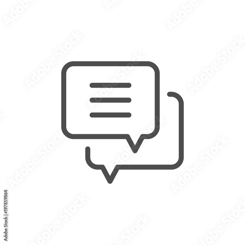 Dialog line icon