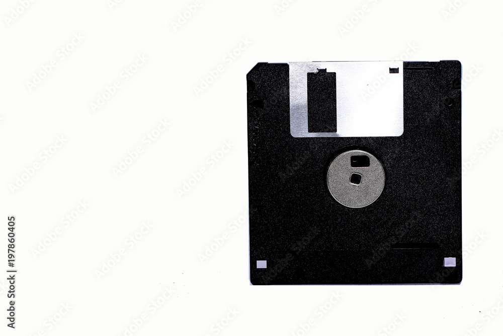Floppy dish computer isolated on white background Floppy dish computer isolated on white background