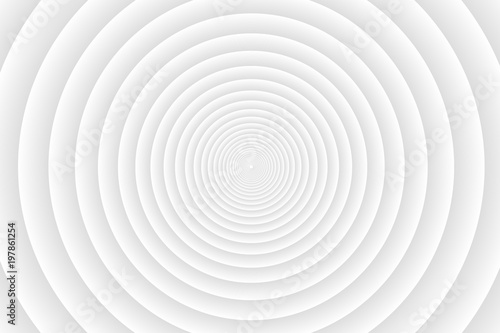 Fototapeta Naklejka Na Ścianę i Meble -  Concentric circle elements gray pattern,  Black and white color ring, Circle spin grey target,