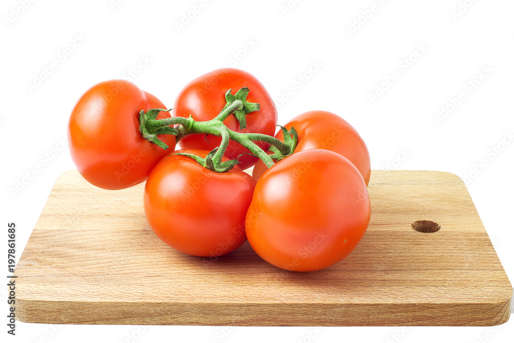 fresh tomatoes with green leaves isolated on white background fresh tomatoes with green leaves isolated on white background