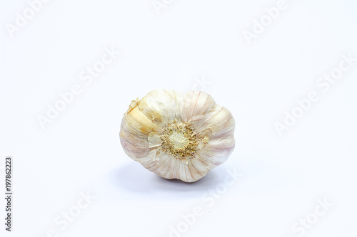 Garlic food forgettable isolate on white background  photo