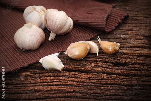 Herb ingredient of Tom Yum spicy soup Traditional Thai food cuisine on wood background