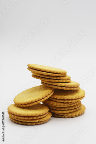 BISCUITS on white background