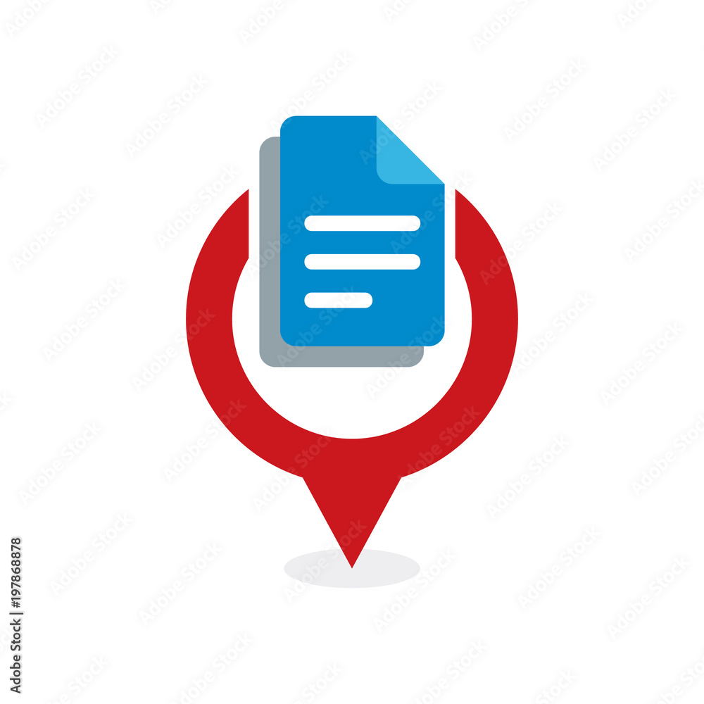Document Point Logo Icon Design Document Point Logo Icon Design