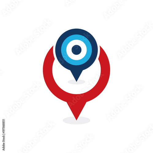 Free Download Map Point Logo Icon Design - GFXLoad