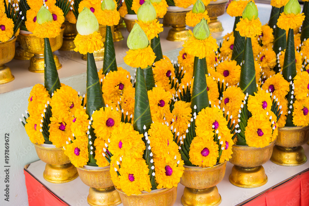 Fototapeta premium lantern flower in Thai festival 