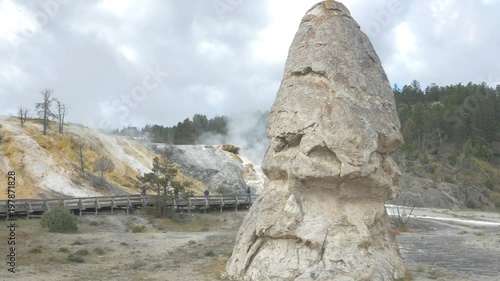 Stone at Yellowstone National Park photo