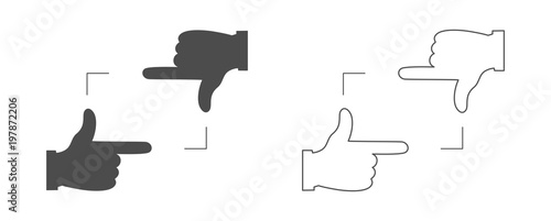 hands photo frame icon