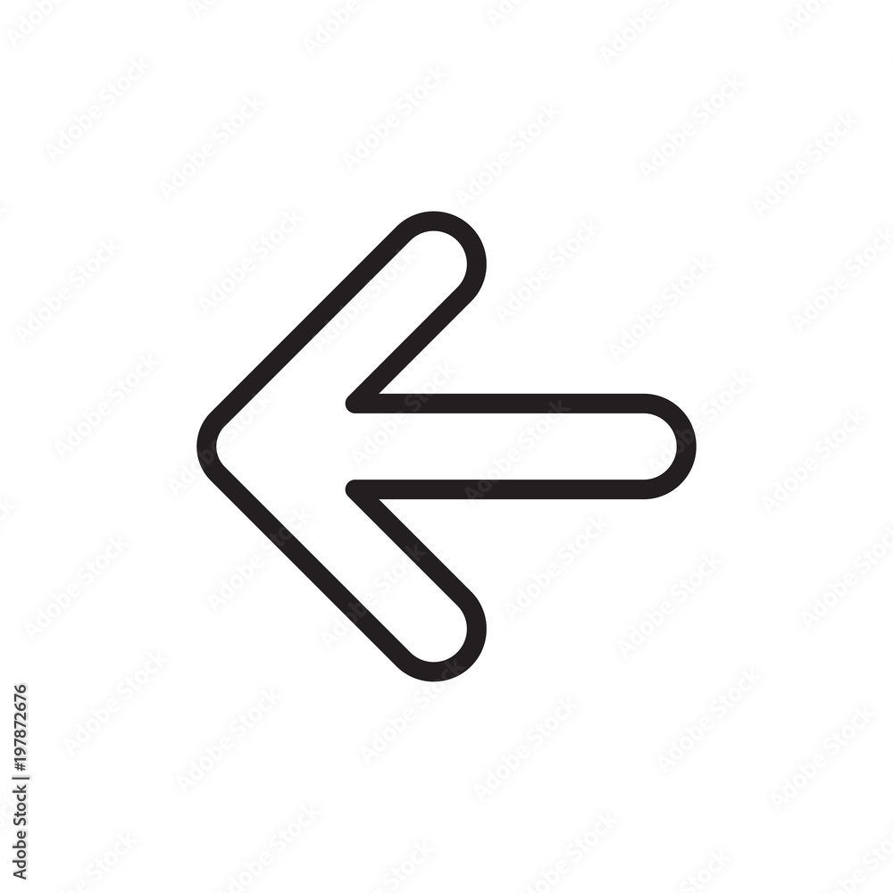 arrow left outlined vector icon. Modern simple isolated sign. Pixel perfect vector illustration for logo, website, mobile app and other designs arrow left outlined vector icon. Modern simple isolated sign. Pixel perfect vector illustration for logo, website, mobile app and other designs