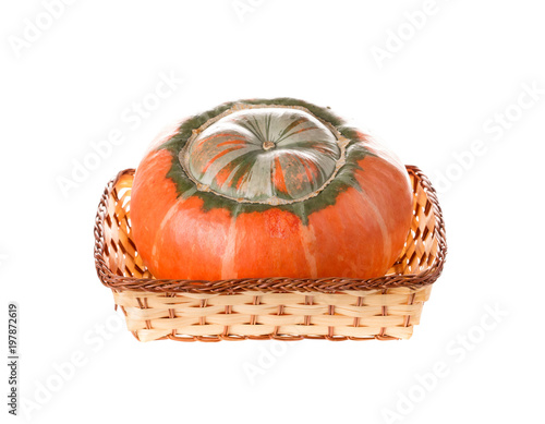 Composition of a pumpkin at the basket.