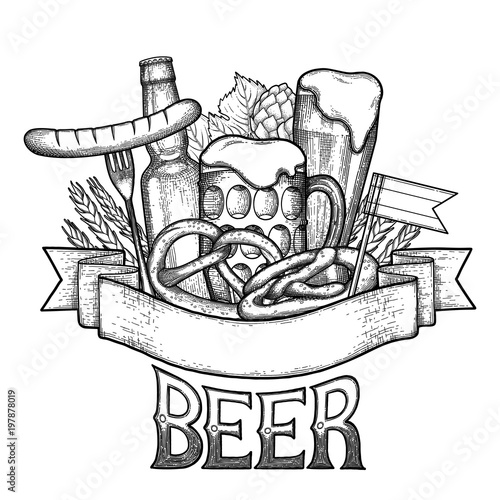 Graphic octoberfest design