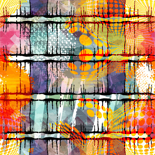 colored abstract seamless p...