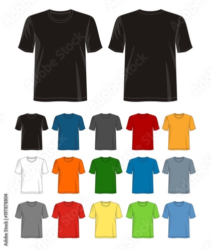 design vector t shirt template collection for men 