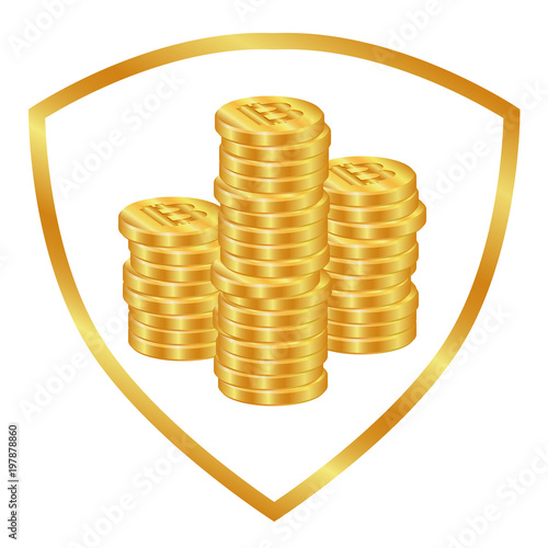 Stacks of gold coins 2