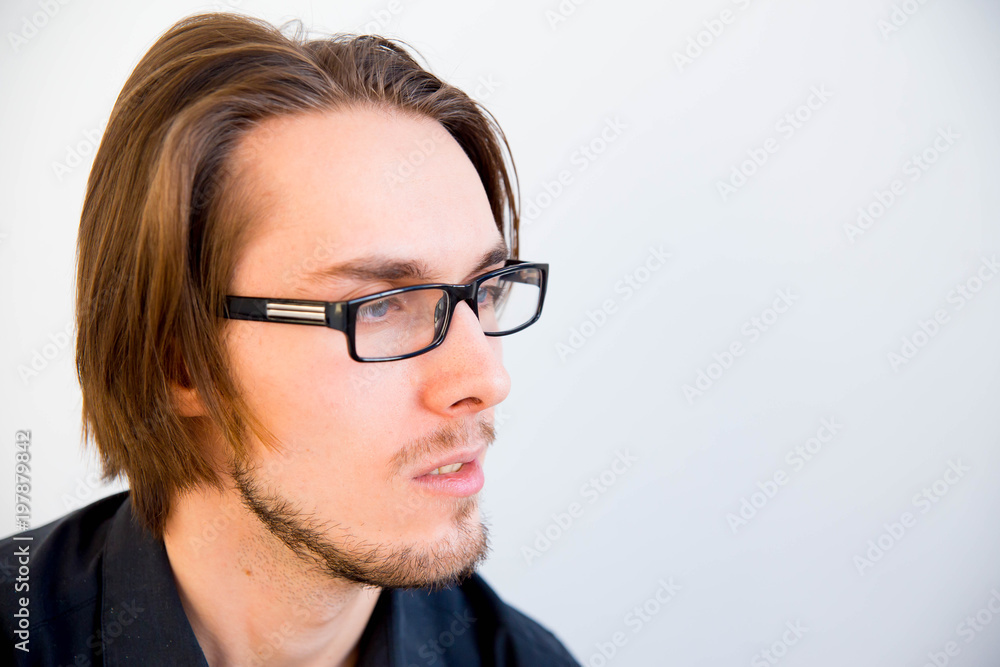 man in glasses