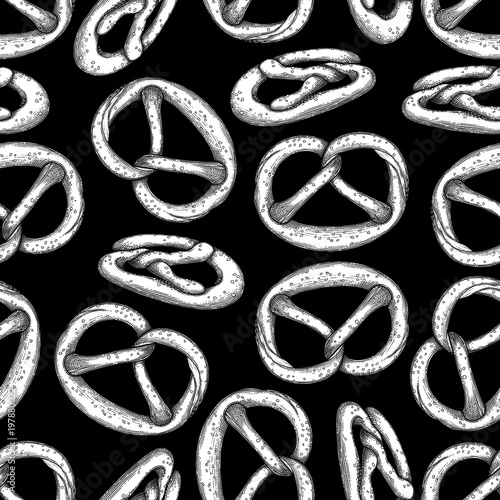 Graphic pretzel pattern
