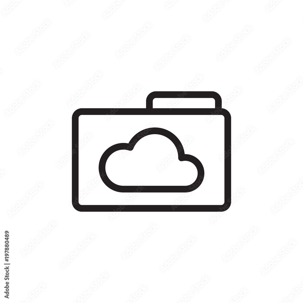 cloud folder outlined vector icon. Modern simple isolated sign. Pixel perfect vector illustration for logo, website, mobile app and other designs cloud folder outlined vector icon. Modern simple isolated sign. Pixel perfect vector illustration for logo, website, mobile app and other designs