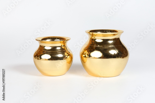 Obraz na płótnie Shiny Polished Metal pot