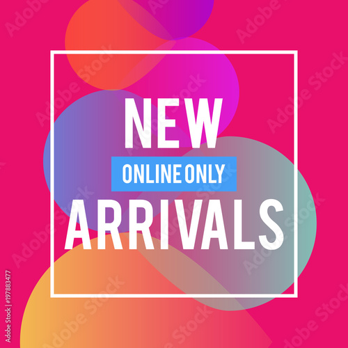 Sale web banners template for special offers advertisement. Liquid colors within different forms. New arrivals concept for internet stores promo. New arrivals web banners. Spring collection.